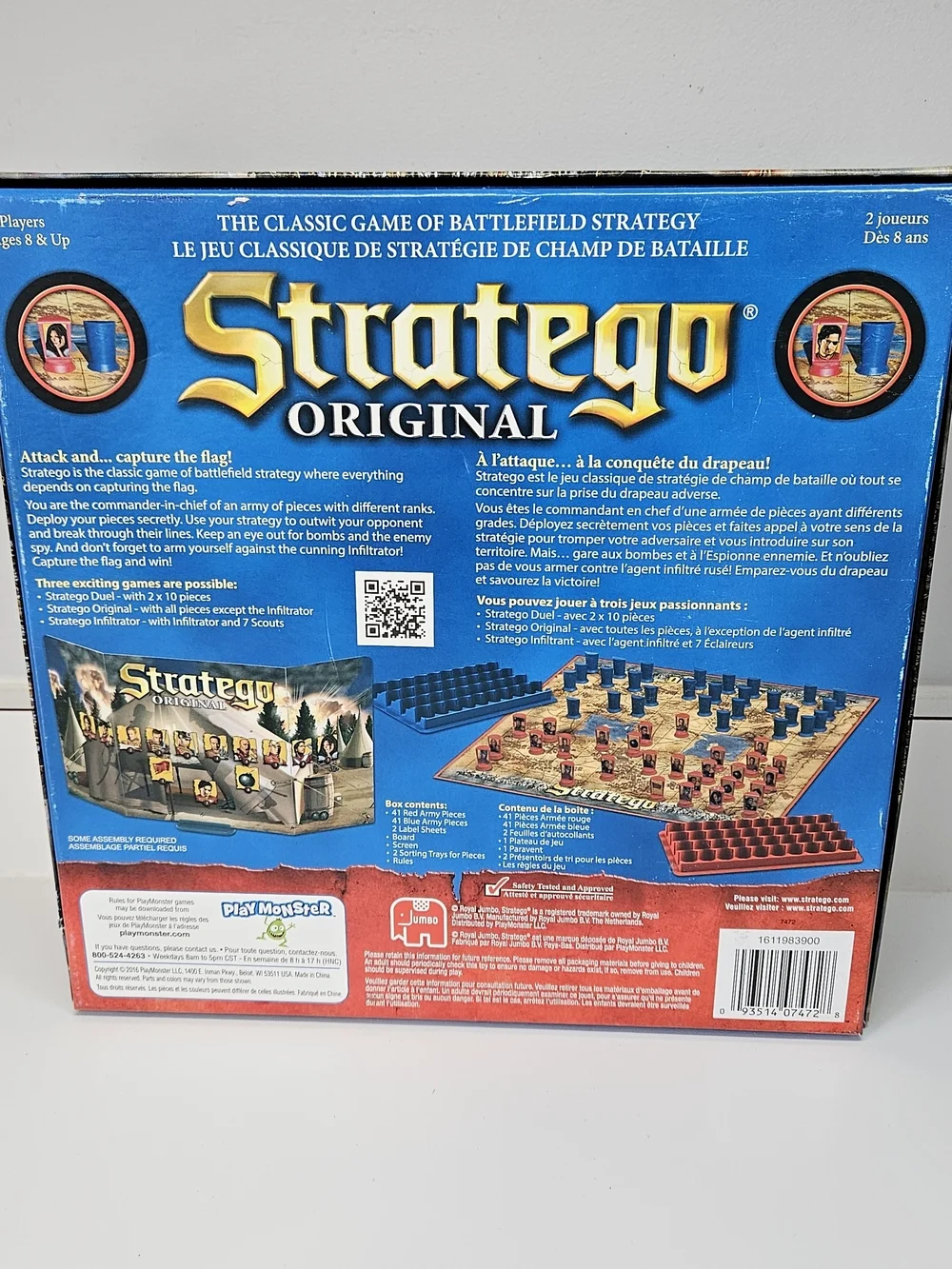 Stratego Original 100% Complete Battlefield Strategy Board Game - 3 Variations
